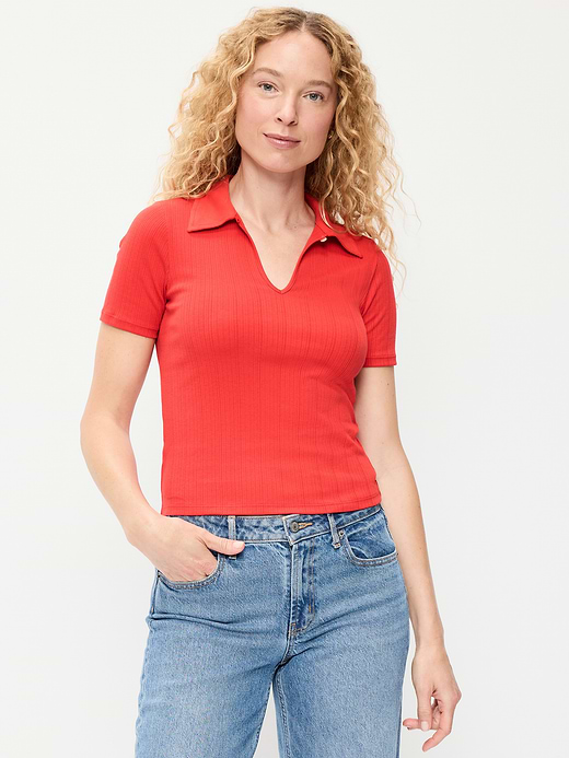 Old Navy Keyhole Polo Top — photo 1