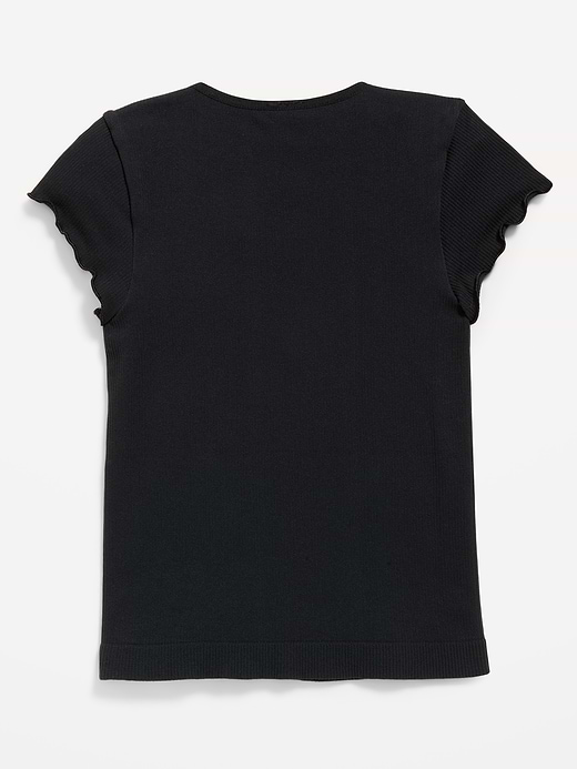 Old Navy Fitted Seamless Ribbed Performance Top for Girls — photo 8