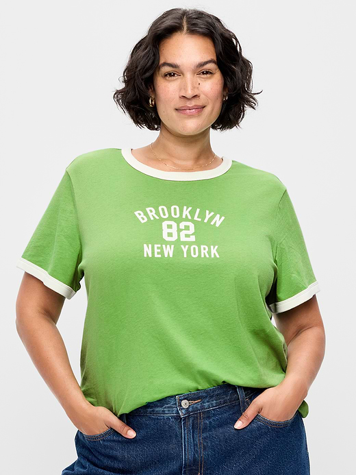 Old Navy EveryWear Crew-Neck Graphic Ringer T-Shirt — photo 8