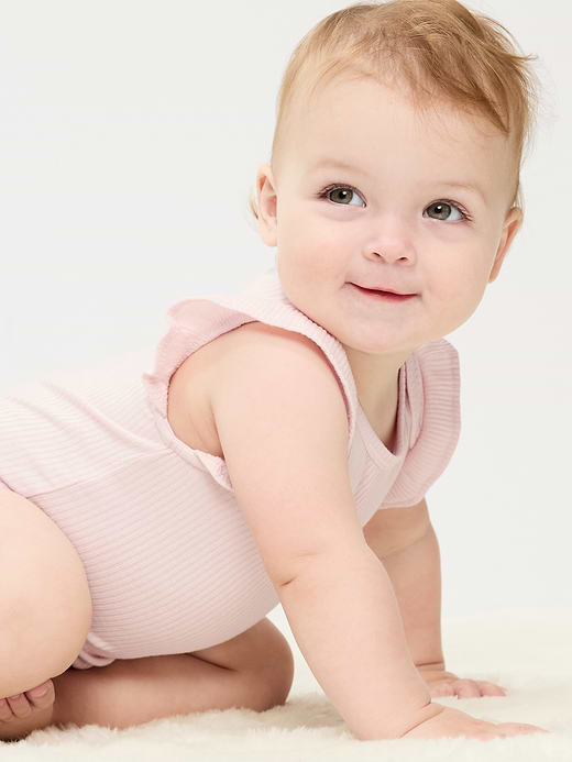 Old Navy Unisex Short-Sleeve Rib-Knit Bodysuit for Baby — photo 1