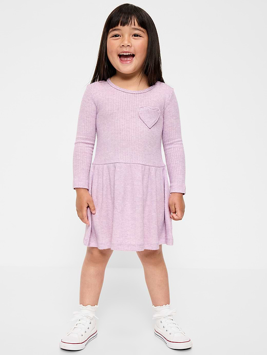 Old Navy Printed Long-Sleeve Drop-Waist Dress for Toddler Girls — photo 1