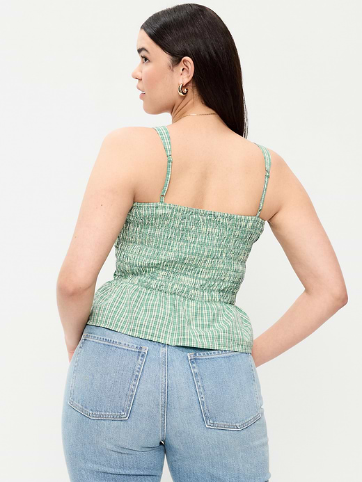 Old Navy Smocked Peplum Tank Top — photo 7
