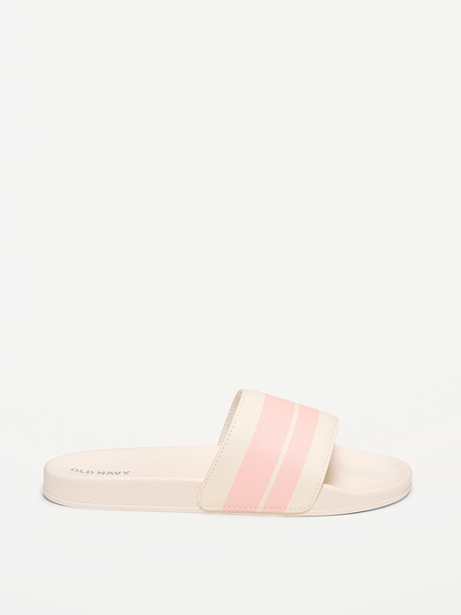Old Navy Faux-Leather Pool Slide Sandals for Girls — photo 4