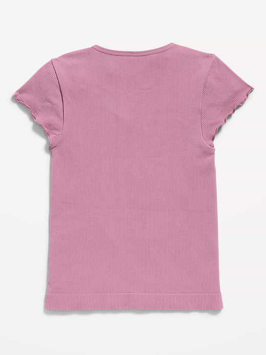 Old Navy Fitted Seamless Ribbed  Performance Top for Girls — photo 4