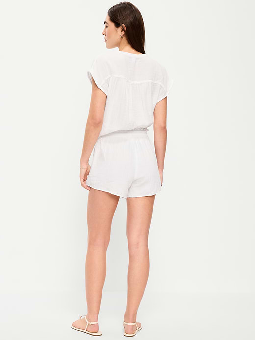 Old Navy High-Waisted Crinkle Gauze Shorts — photo 4