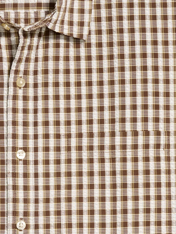 Old Navy Loose Fit Textured Plaid Pocket Shirt — photo 6