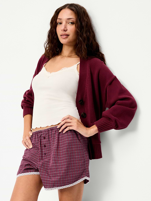 Old Navy Classic Poplin Boxer Pajama Shorts — photo 4