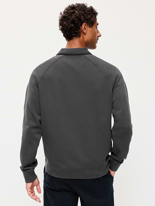 Old Navy Workwear Collared Fleece Chore Pullover — photo 3