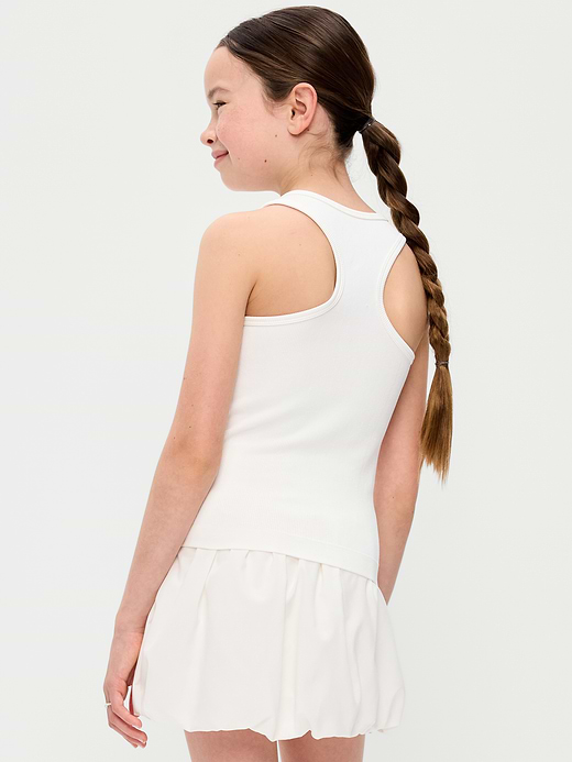 Old Navy Fitted Seamless Ribbed Racerback Performance Top for Girls — photo 3