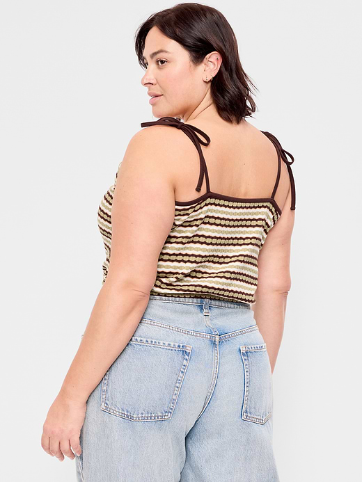 Old Navy Sleeveless Pointelle Tie-Strap Tank Top — photo 7