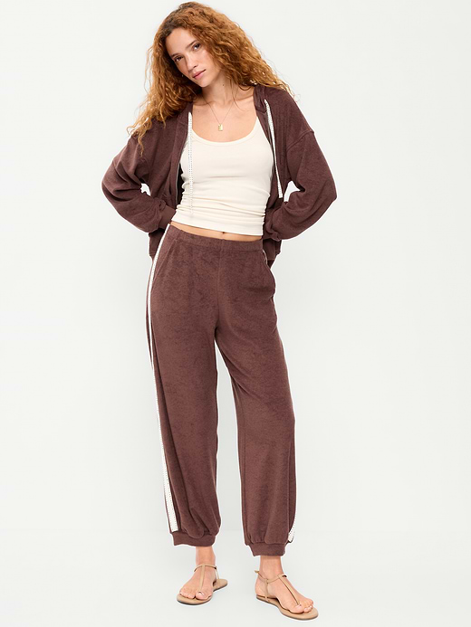 Old Navy Mid-Rise Terry Cloth Harem Pants — photo 1