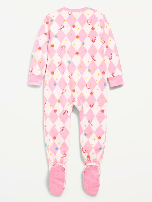 Old Navy 2-Way-Zip Microfleece Pajama One-Piece for Toddler & Baby — photo 3