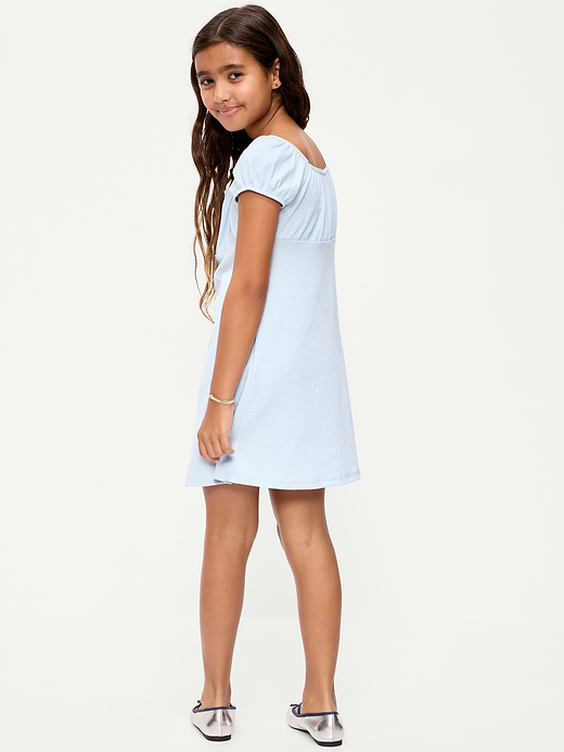 Old Navy Printed Fit and Flare Dress for Girls — photo 3