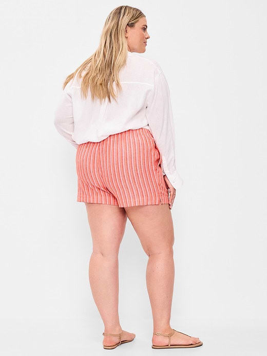 Old Navy High-Waisted Beach Linen Pull-On Shorts — photo 9