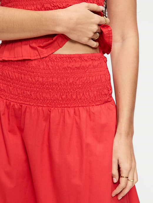 Old Navy Twill Smocked-Waist Maxi Skirt — photo 5