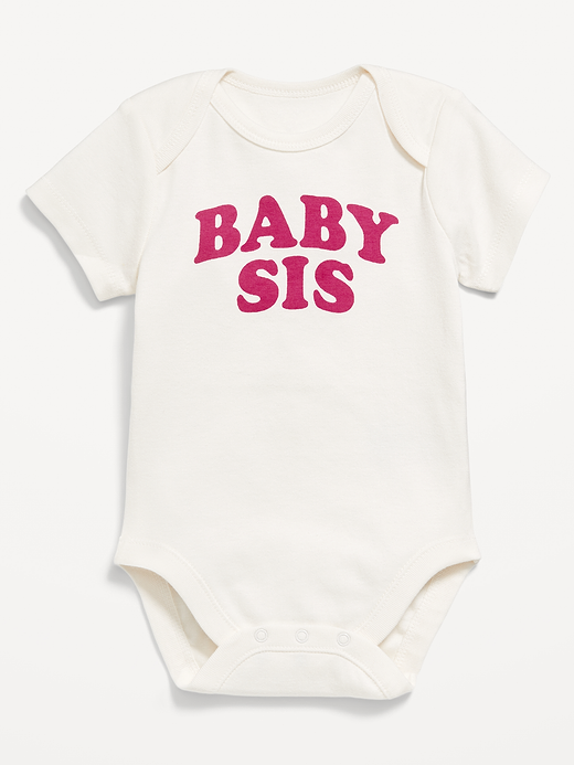 Old Navy Unisex Short-Sleeve Logo-Graphic Bodysuit for Baby — photo 1