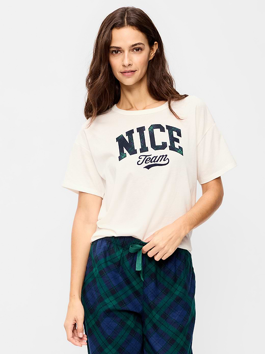 Old Navy Short-Sleeve Graphic Pajama T-Shirt — photo 1