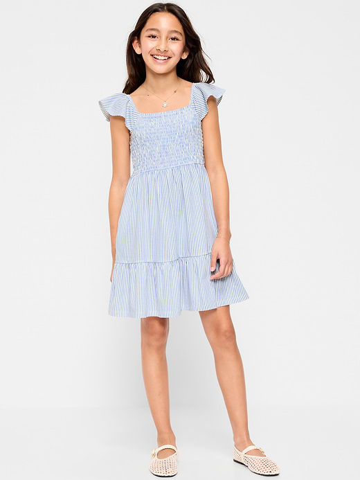 Old Navy Printed Smocked Fit and Flare Dress for Girls — photo 1