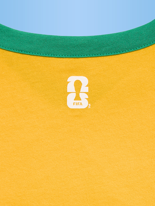 Old Navy FIFA World Cup 26™ Brazil Smocked Graphic T-Shirt for Girls — photo 4
