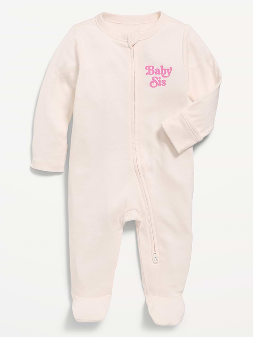 Old Navy Unisex 2-Way-Zip Sleep & Play Footed One-Piece for Baby — photo 1