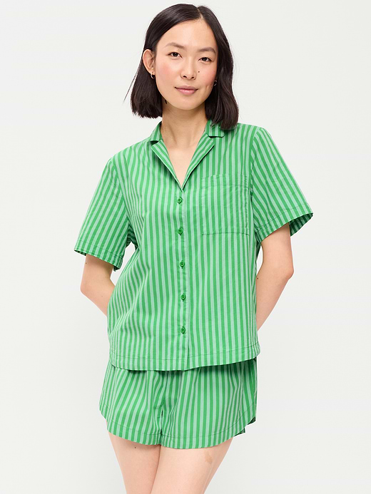 Old Navy Poplin Pajama Short Set — photo 1