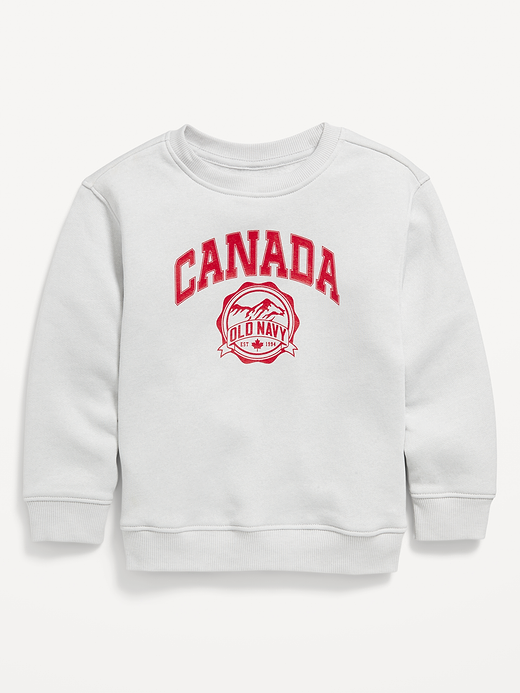 Old Navy Oversized Canada Logo-Graphic Sweatshirt for Toddler Boys — photo 1