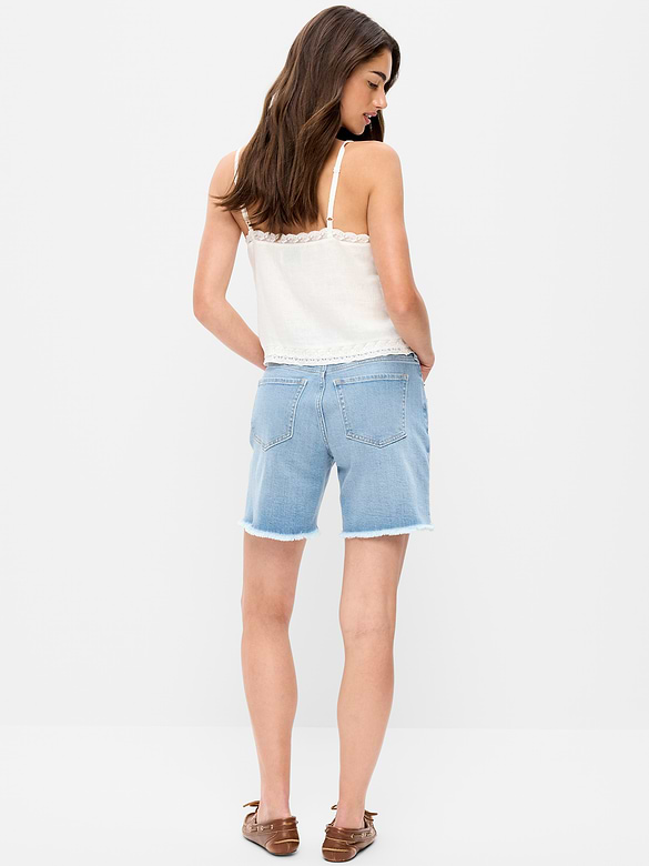 Old Navy High-Waisted OG Jean Cut-Off Shorts -- 7-inch inseam — photo 4