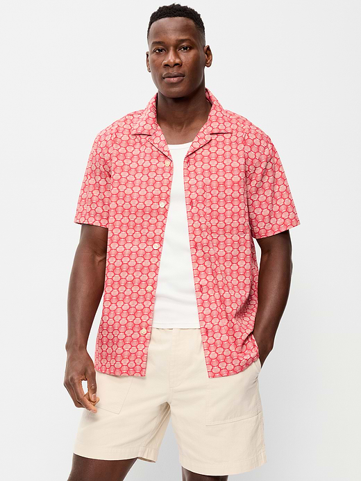 Old Navy Short-Sleeve Floral Camp Shirt