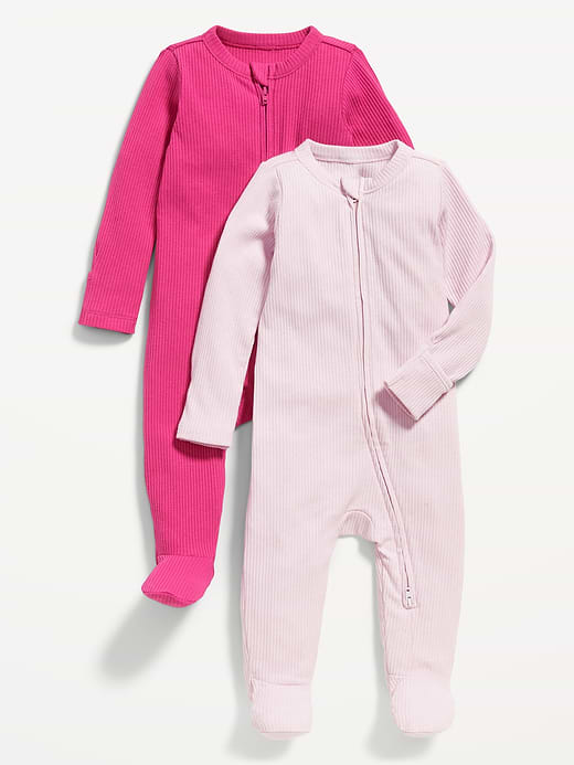 Old Navy 2-Way-Zip Sleep & Play Footed One-Piece 2-Pack for Baby — photo 1
