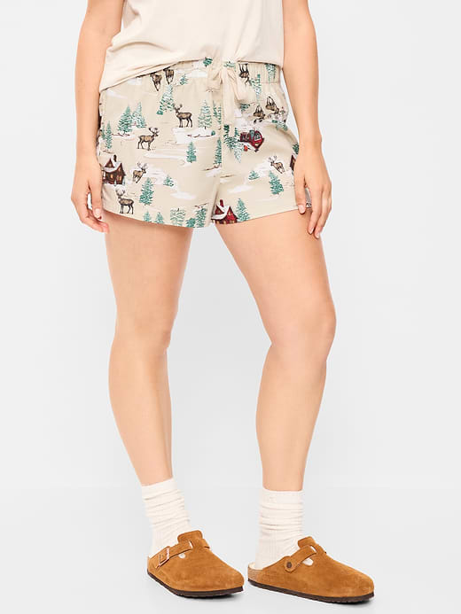 Old Navy Flannel Boxer Pajama Shorts for Women — photo 6