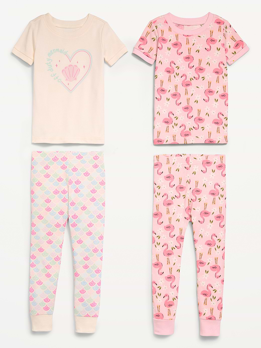 Old Navy Printed Snug-Fit Pajama 4-Piece for Toddler & Baby — photo 3