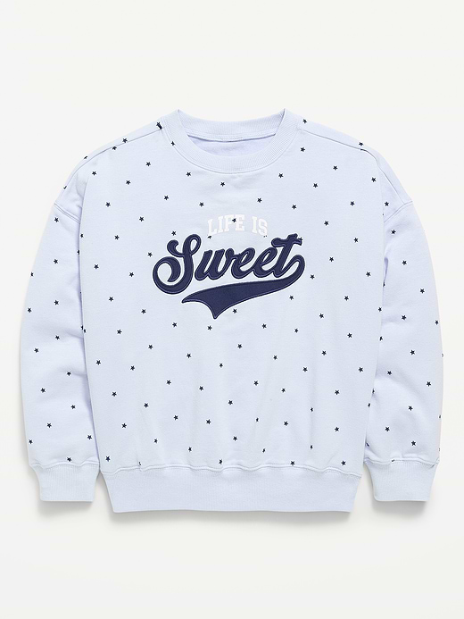 Old Navy Favorite Fleece Oversized Tunic Sweatshirt for Girls — photo 5