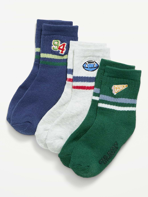Old Navy Unisex 3-Pack Ankle Socks for Toddler & Baby — photo 1