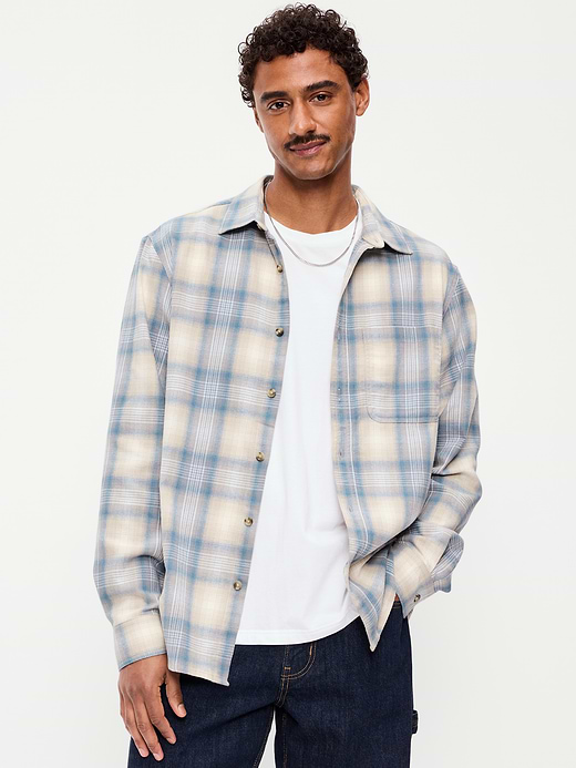 Old Navy Relaxed Long-Sleeve Flannel Pocket Shirt — photo 1
