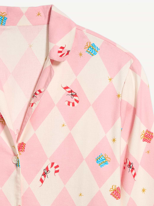 Old Navy Printed Flannel Pajama Pant Set for Women — photo 5