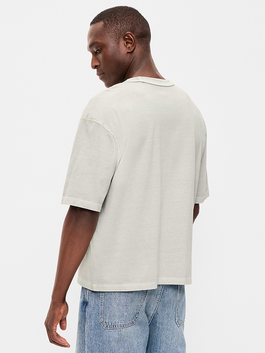 Old Navy Garment-Dyed Heavyweight Cropped T-Shirt — photo 3