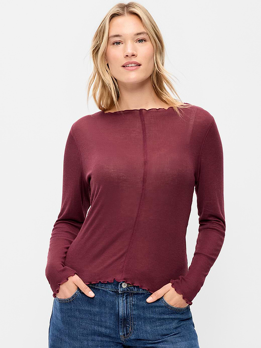 Old Navy Lettuce-Edge Tissue T-Shirt — photo 6