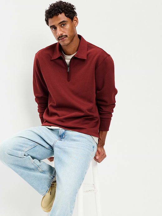 Old Navy Collared Fleece Quarter-Zip Pullover — photo 4