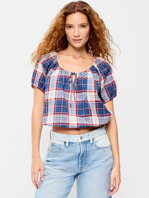 Old Navy Short-Sleeve Bubble Top — photo 1