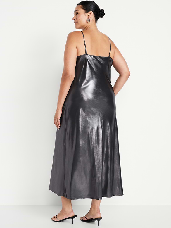 Old Navy Shine Satin Maxi Dress — photo 10