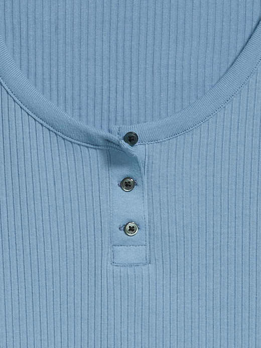 Old Navy Scoop-Neck Fitted Henley Top — photo 5