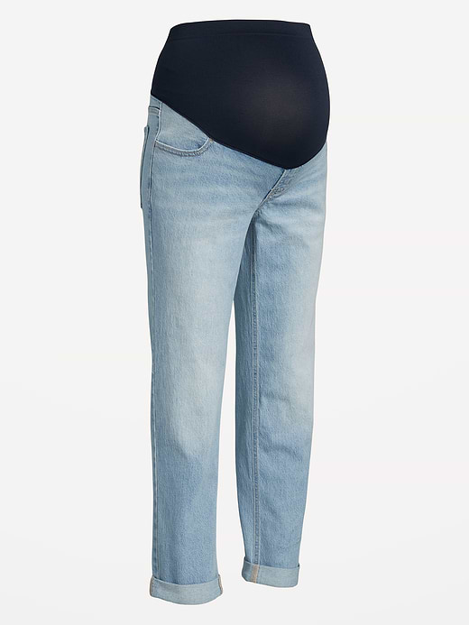 Old Navy Maternity Full Panel Wow Boyfriend Jeans — photo 5