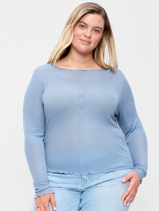 Old Navy Lettuce-Edge Tissue T-Shirt — photo 9