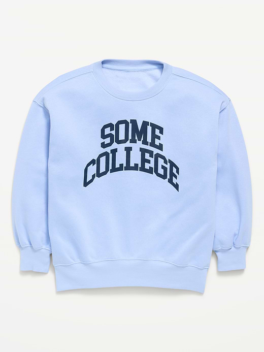 Old Navy Oversized Graphic Tunic Sweatshirt for Girls — photo 5