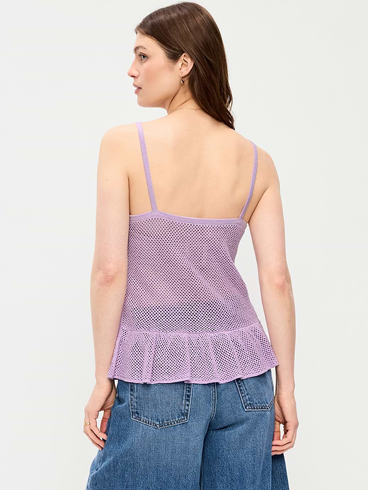 Old Navy Metallic Peplum Tank Top — photo 3