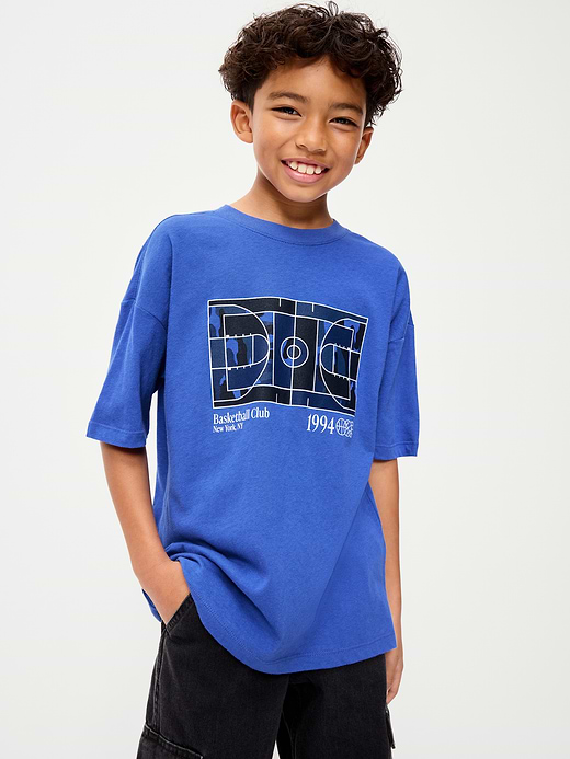 Old Navy Oversized Short-Sleeve Graphic T-Shirt for Boys — photo 1