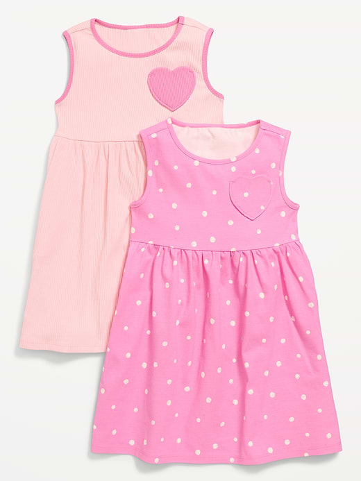 Old Navy Sleeveless Heart-Pocket Dress 2-Pack for Toddler Girls