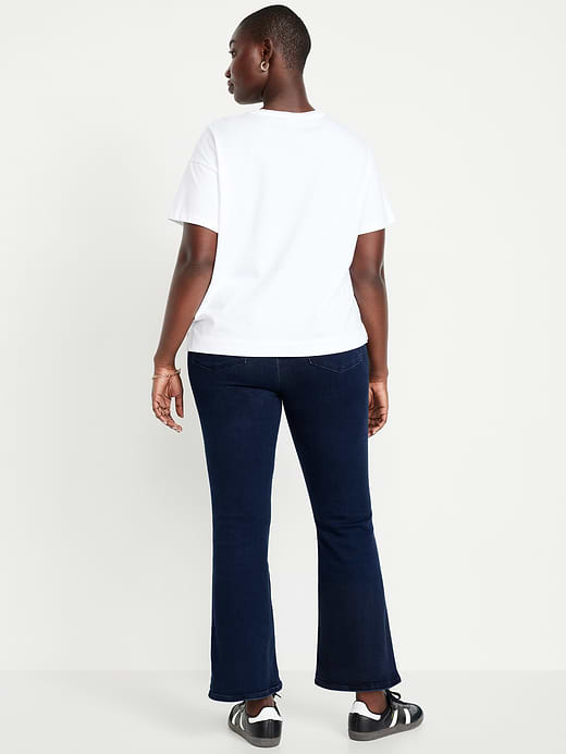 Old Navy High-Waisted Weekender Pull-On Crop Flare Jeans — photo 6