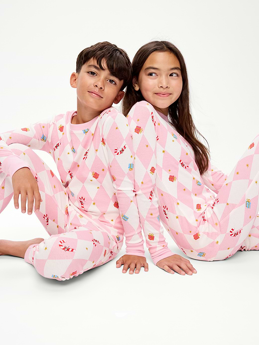 Old Navy Gender-Neutral Printed Snug-Fit Pajama Set for Kids — photo 1