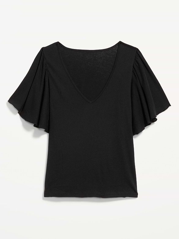 Old Navy V-Neck Flutter Sleeve Top — photo 5
